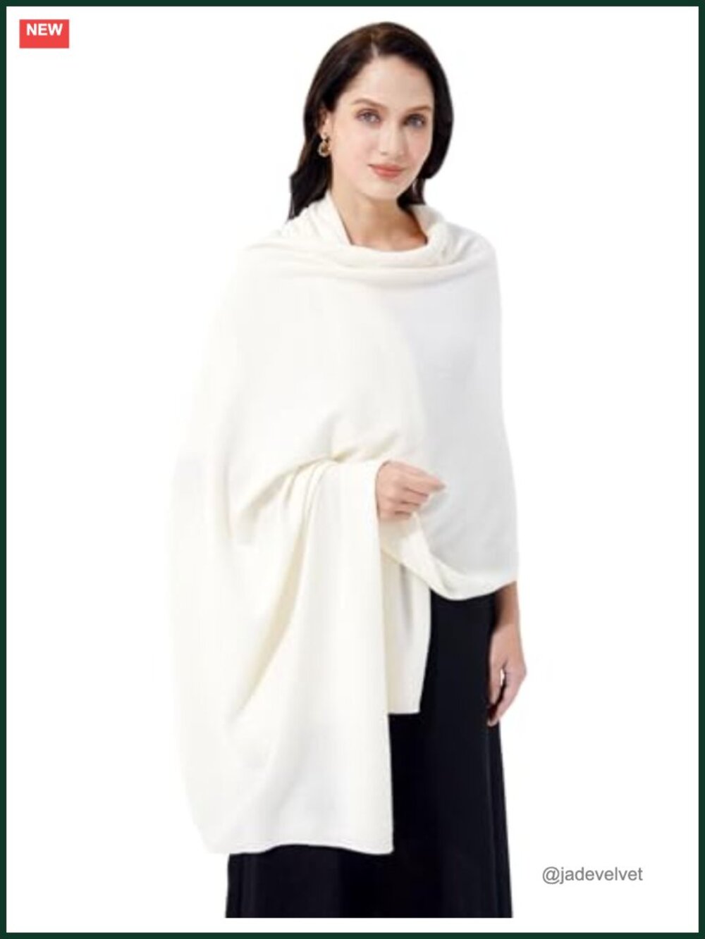 Luxury 100% Cashmere Wrap Soft Scarf Stole Knitted Shawl for Women Wayfarer